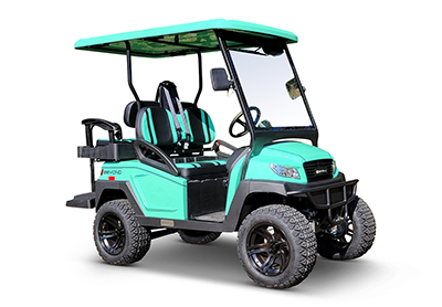 Bintelli 4 passenger lifted golf cart