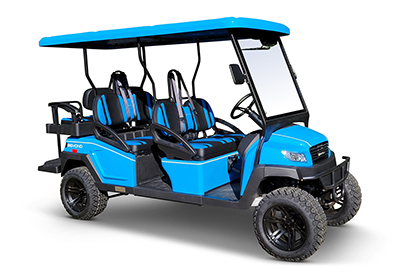 Bintelli 6 passenger lifted golf cart
